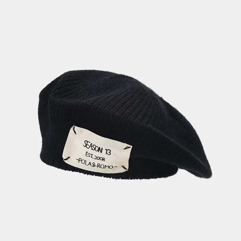 Autumn and Winter New Knitted Beret Korean Edition Instagram Art Retro Painter Hat Girl Show Face Small Versatile Hat