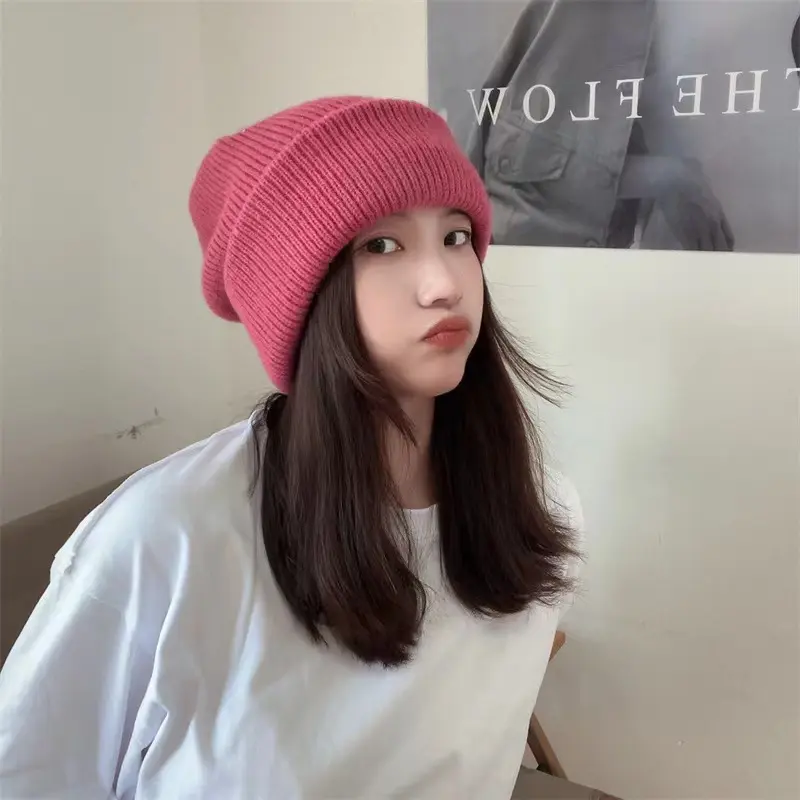 One Hat Two Wearing Winter face Protection, Windproof And Warm Cycling Knitted Hat, Balaclava Hat, Pullover Sweater Hat