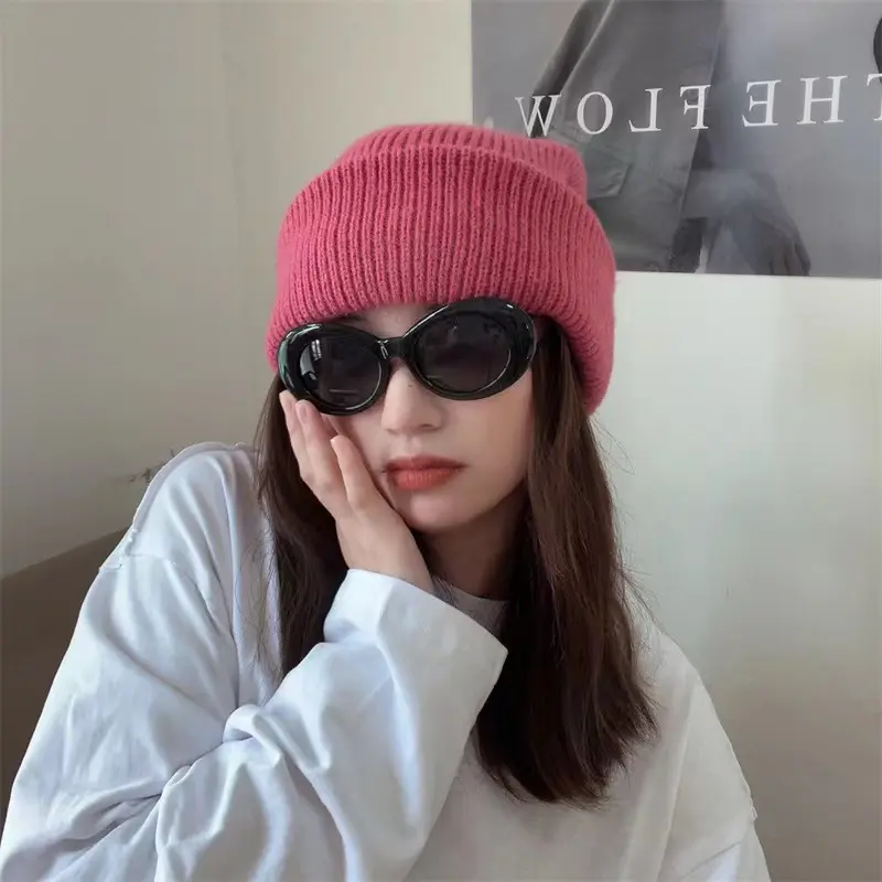 One Hat Two Wearing Winter face Protection, Windproof And Warm Cycling Knitted Hat, Balaclava Hat, Pullover Sweater Hat