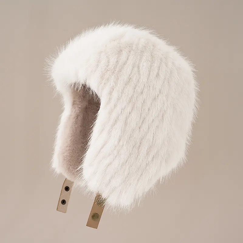 Hot High-end Luxury Artificial Hat Unisex False Raccoon Fur Hat Lei Feng Cap Ear Cap Real False Fur Hat 100% Top False Hat