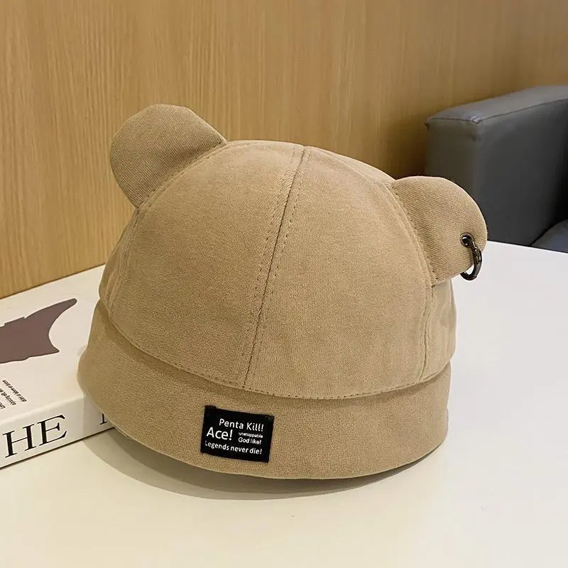Autumn and Winter New Cute Ears Landlord Hat Female Japanese Personalized Versatile Hip Hop Hat