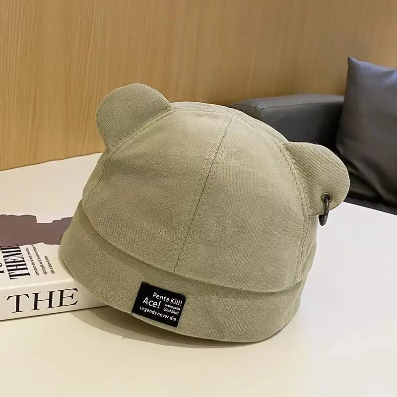 Autumn and Winter New Cute Ears Landlord Hat Female Japanese Personalized Versatile Hip Hop Hat