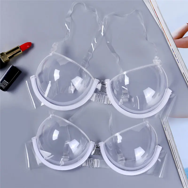 Fashion Sexy 3/4 Cup Women Transparent Clear Push Up Bra Ultra-thin Strap Invisible Bras Underwear Sale New 