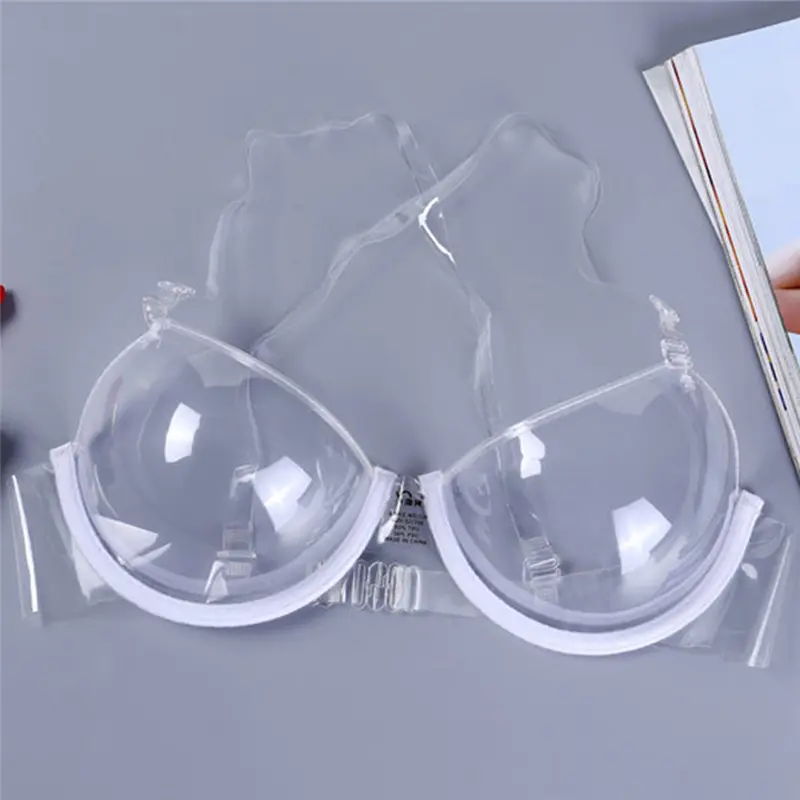 Fashion Sexy 3/4 Cup Women Transparent Clear Push Up Bra Ultra-thin Strap Invisible Bras Underwear Sale New 