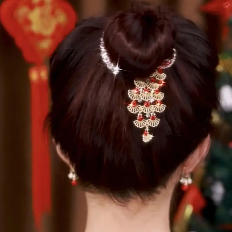 Elegant Exquisite Peacock Hair Claw Clip Shiny Rhinestones Women Girls Ponytail Buckle Hairpin Hair Accessories