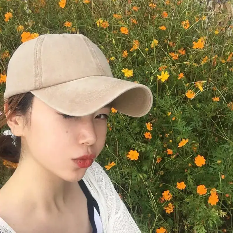 New Men and Woman's Baseball Caps Adjustable Casual Cotton Sun Hats Unisex Solid Color Visor Hats Cap Male Cap Female