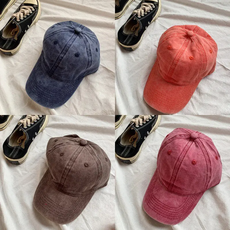 New Men and Woman's Baseball Caps Adjustable Casual Cotton Sun Hats Unisex Solid Color Visor Hats Cap Male Cap Female