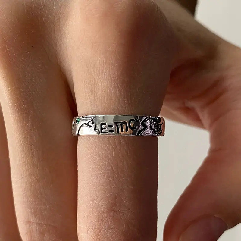 Anime Ring Ishigami Senkuu Cosplay Unisex Adjustable Opening Finger Rings Men Women Jewelry Props Accessories Gifts