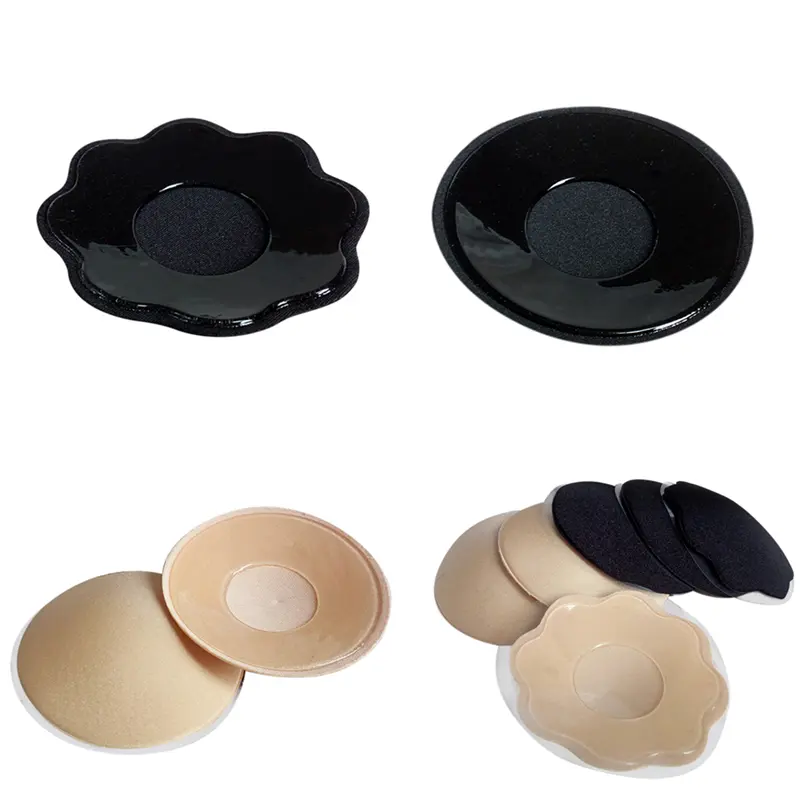 1Pair Self Adhesive Silicone Sexy Bra Pad Bra Breast Pad Pasties Petal Chest Stickers Nipple Cover Invisible