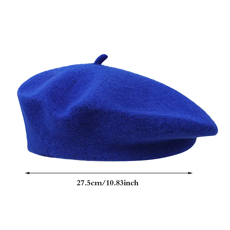Vintage Womens Girls Beret Artist Winter Warm Plain Beanies Hat Cap Head Wear Peaky Blinders Hats For Women