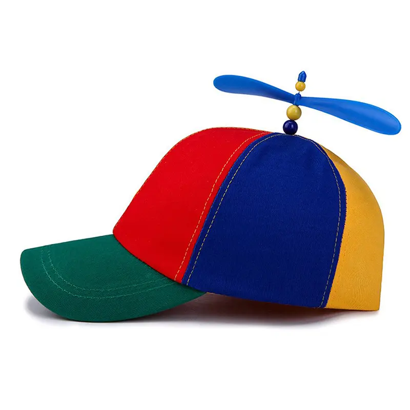 Funny Snapback Hat Helicopter Propeller Adventure Dad Hat Rainbow Bamboo Dragonfly Baseball Cap For Adult Kids Boys Girls