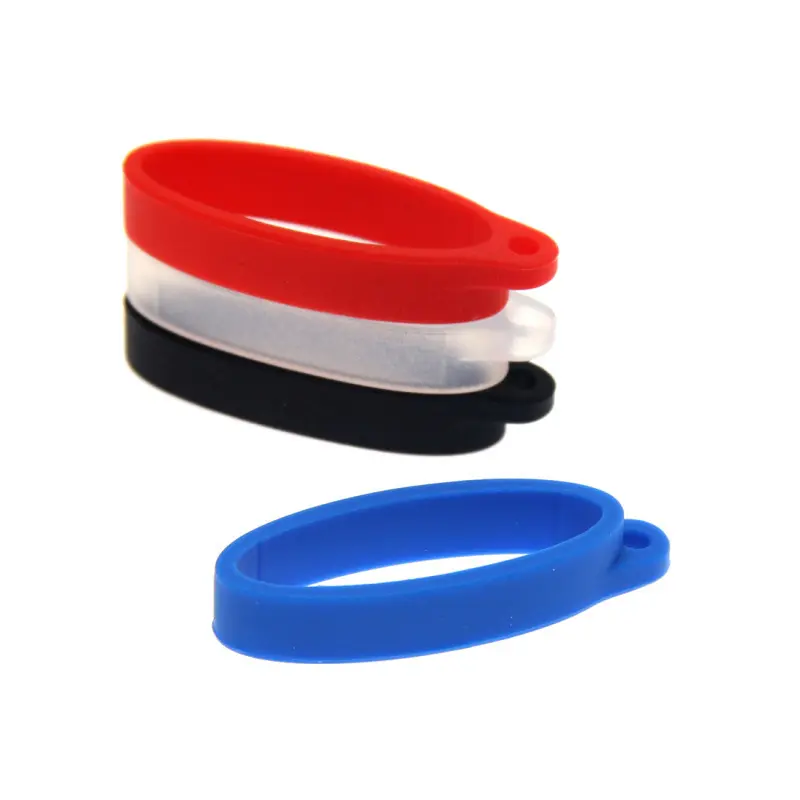 40mm Silicone Ring Lanyard Ring With Hole For Box Mechanical Rod Accessories Rope Hanging Loop Keychain