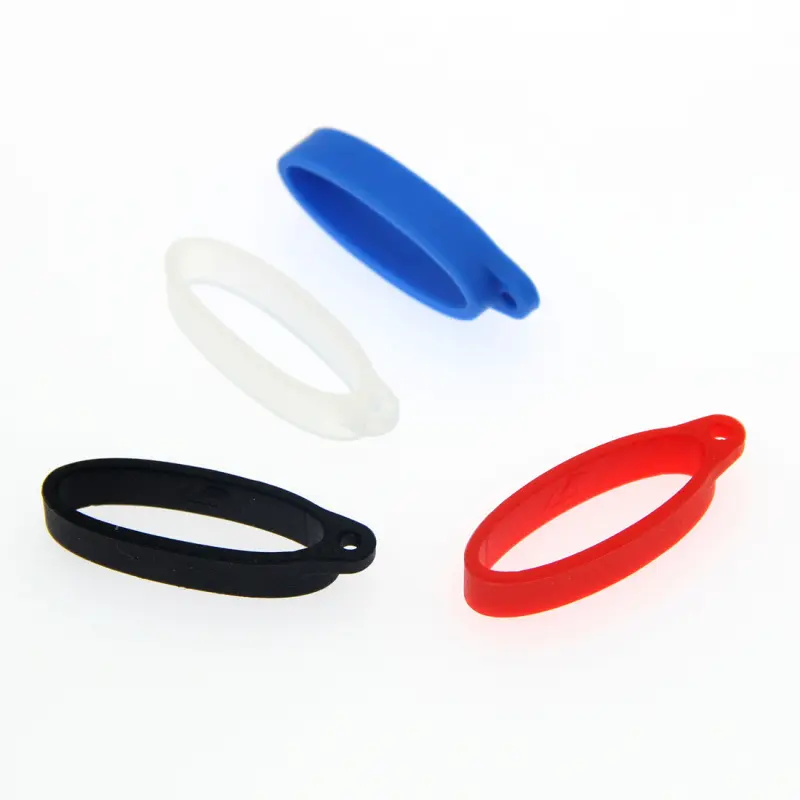 40mm Silicone Ring Lanyard Ring With Hole For Box Mechanical Rod Accessories Rope Hanging Loop Keychain