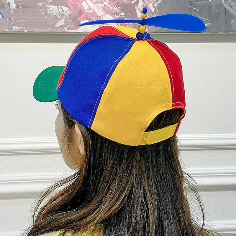 Funny Snapback Hat Helicopter Propeller Adventure Dad Hat Rainbow Bamboo Dragonfly Baseball Cap For Adult Kids Boys Girls