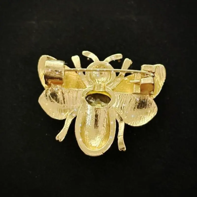 Fashion Cute Insect Little Bee Zircon Brooches For Women Clothing Coat Jewelry Accessries Gifts