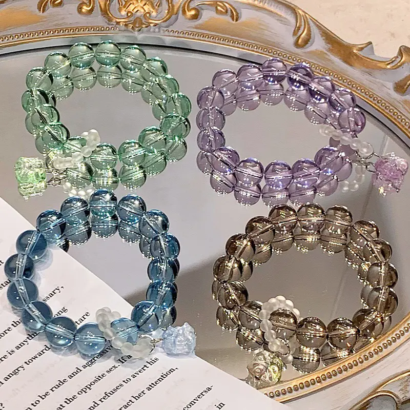 Fashion Versatile Lion Dance Beaded Bracelets For Women Girls Chinese Style Sweet Beaded Bracelet Jewelry Accessories Gifts