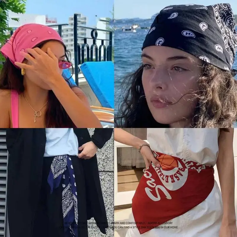 New 50cm Boho Women Soft Solid Print Headbands Turban Bandanas Girls Hair Bands Hair Accessories Scarves Wraps Belts