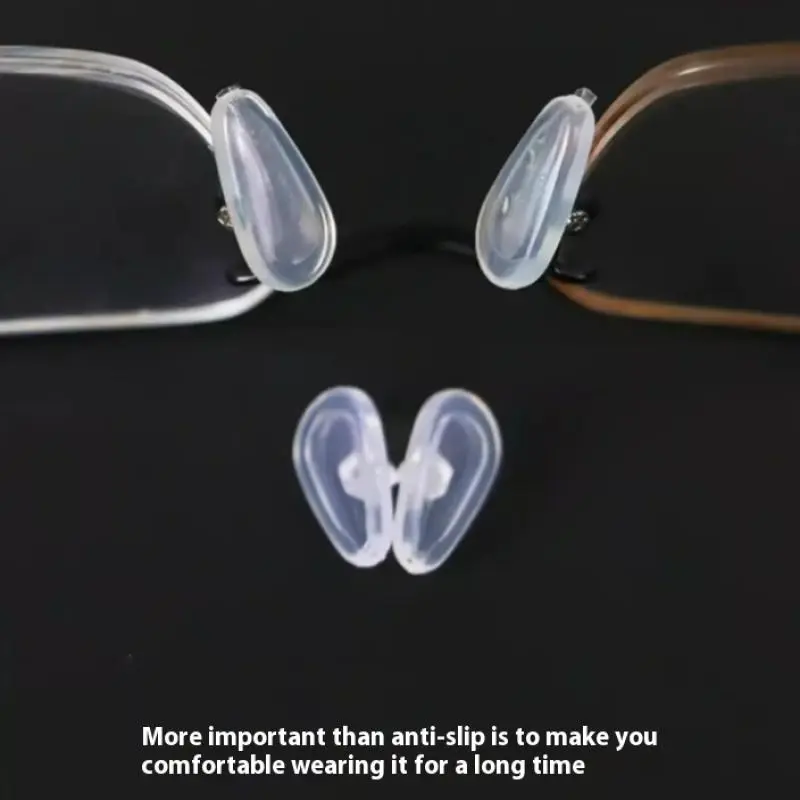 1Set Silicone Glasses Nose Pad Airbag Soft Air Non-Slip Air Cushion Boles With Screws Screwdrivers Eyeglasses Accessories