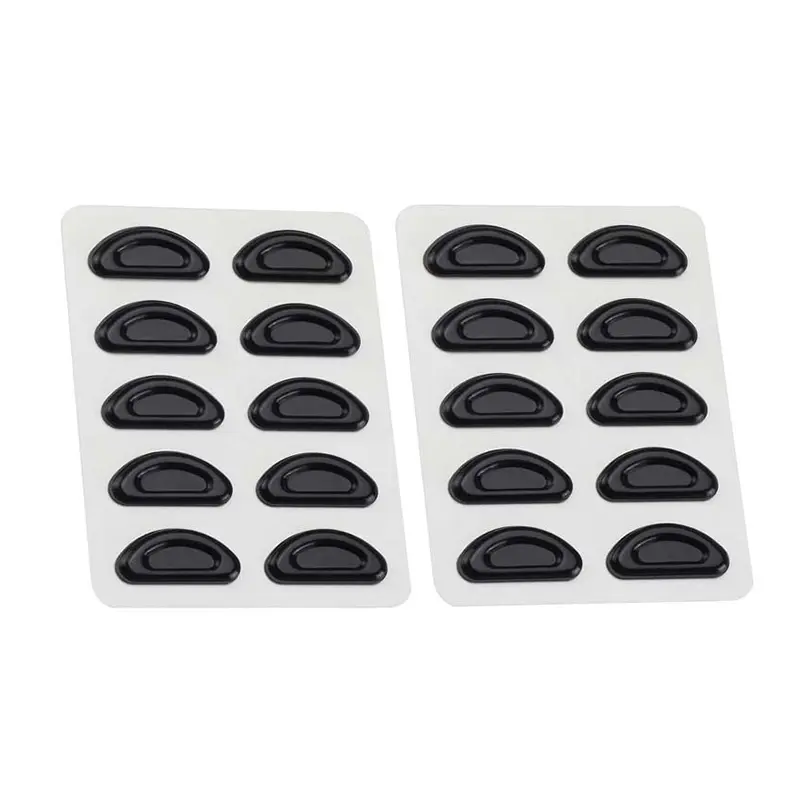 "10 Pairs of Soft Silicone Nose Pads for Eyeglasses, Slip-Resistant, Easy-to-Use Kit