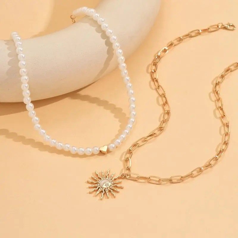 Bohemian Shell Chain Clavicle Necklace Fashion Rice Beads Multi Layered Necklace Summer Sexy Beach Jewelry Gifts