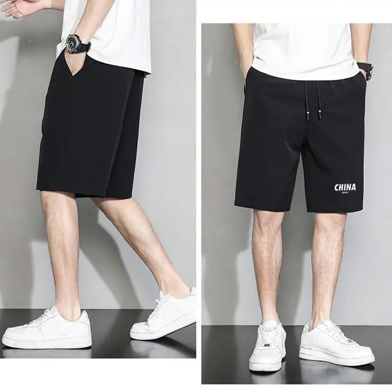 Summer Men's New Fashion Thin Loose Breathable Shorts Casual Outdoor Sports Beach Pants Comfortable Five Pants