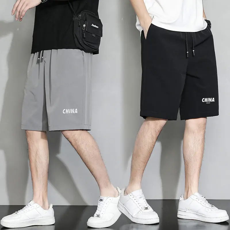 Summer Men's New Fashion Thin Loose Breathable Shorts Casual Outdoor Sports Beach Pants Comfortable Five Pants