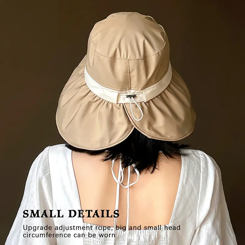 New UPF50+ Sun Protection Bucket Hat For Sun Protection Sun Hats Women Travel Visor Cap Fisherman Hat Outdoor