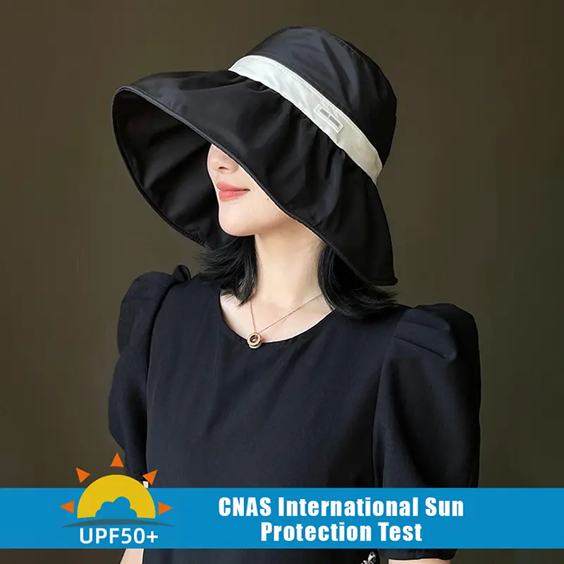 New UPF50+ Sun Protection Bucket Hat For Sun Protection Sun Hats Women Travel Visor Cap Fisherman Hat Outdoor