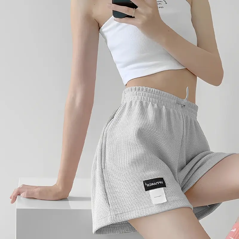 Women's Sports Shorts 2025 Summer New Loose Small High Waist Casual Wide Leg Hot Pants