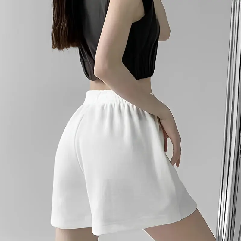 Women's Sports Shorts 2025 Summer New Loose Small High Waist Casual Wide Leg Hot Pants