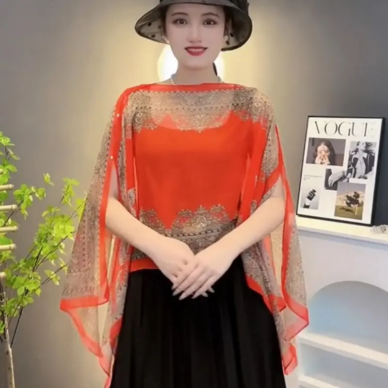 Fashion Woman Scarf Shawl Beach Cover-Ups Blouses Sun Protection Cardigan Summer Beach Holiday Cardigan Women Long Blouses Tops
