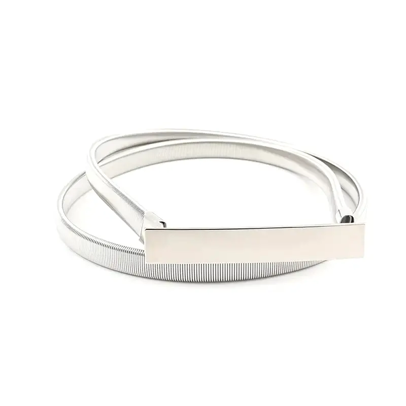Elastic Gold Chain Belts For Women Waist Silver Metal Waistband Leaf Stretch Golden Belt Dress Skirt Riem SKinnny