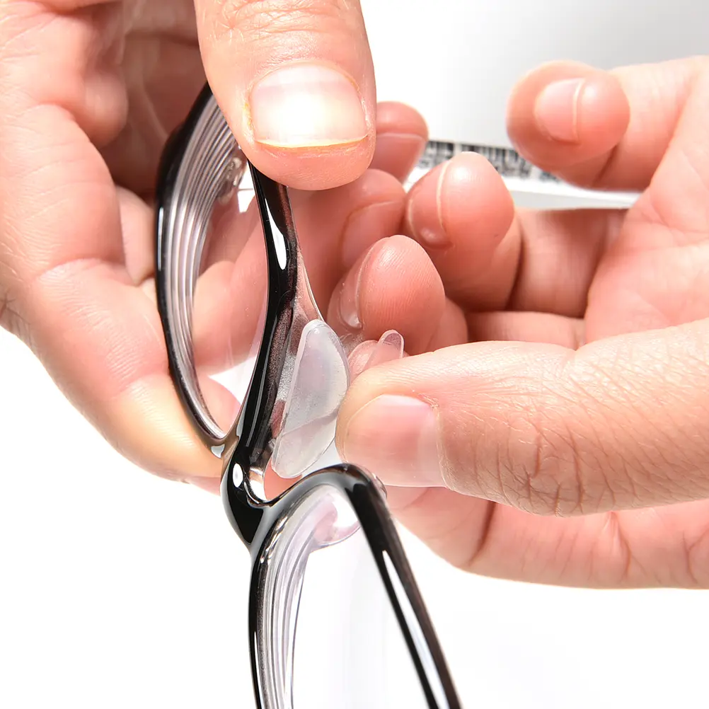 5 Pairs 2.5mm Useful Soft Silicone Nose Pad For Glasses Non-slip Eyeglasses Sunglass black white Nose Pad