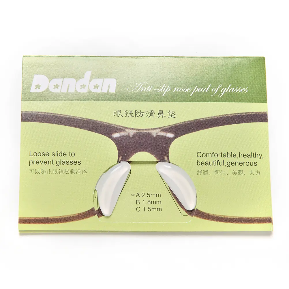 5 Pairs 2.5mm Useful Soft Silicone Nose Pad For Glasses Non-slip Eyeglasses Sunglass black white Nose Pad