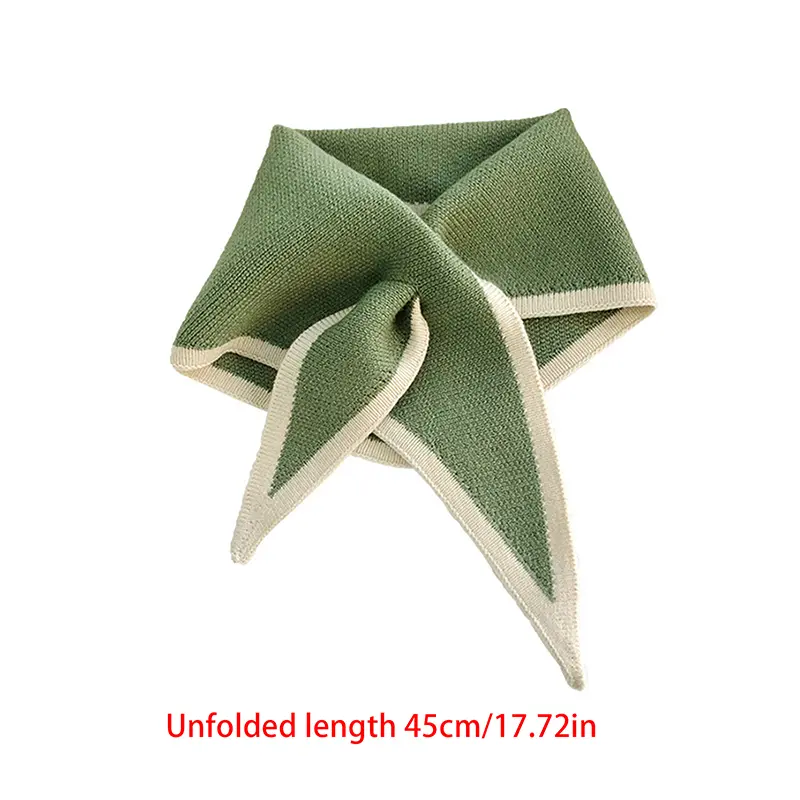 Women Autumn Warm Fake Collars Small Shawl Female Knit Scarf Girls Shirt False Collar For Sweater Dress Shirt Detachable Collar
