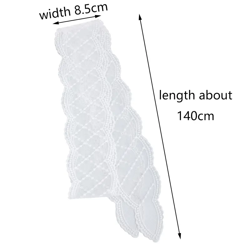 Sweet Versatile Narrow Long Scarf Solid Color Headbands For Women Girls Fashion Floral Lace Scarf Long Ribbon Scarf Gifts