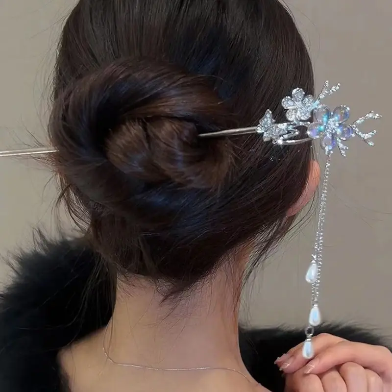 Vintage Chinese Style Hairpins Handmade Hair Sticks For Women Girls Exquisite Hair Fork Versatile Hair Accessories Gifts