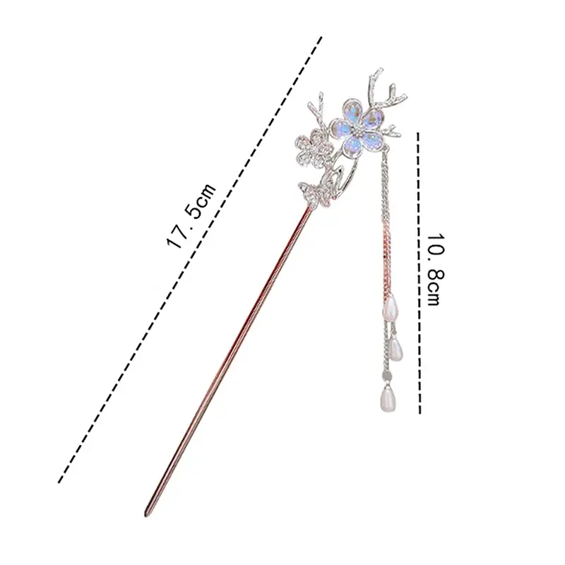 Vintage Chinese Style Hairpins Handmade Hair Sticks For Women Girls Exquisite Hair Fork Versatile Hair Accessories Gifts