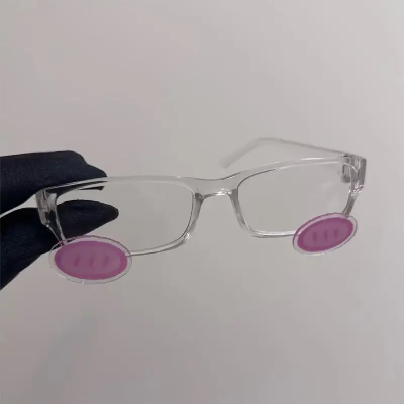 Cute Powder Blusher Glasses Anime Cosplay Kawaii Eyewear Acrylic Transparent Fashion Retro Y2K Eyeglass Sunglasses Accessories