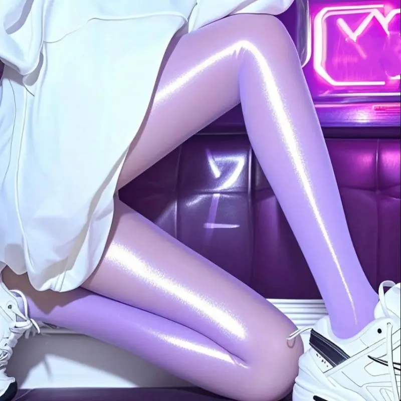 Sleek Glossy Pantyhose Horse Oil Socks Female Leggings Aurora Hosiery Apparel
