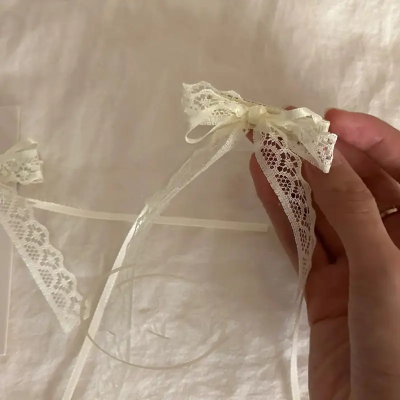 New Sweet Long Hairpins French Lolita Lace Ribbon Tassel Bowknot Hair Clip For Women Girl Party Barrettes Headwear Accessories