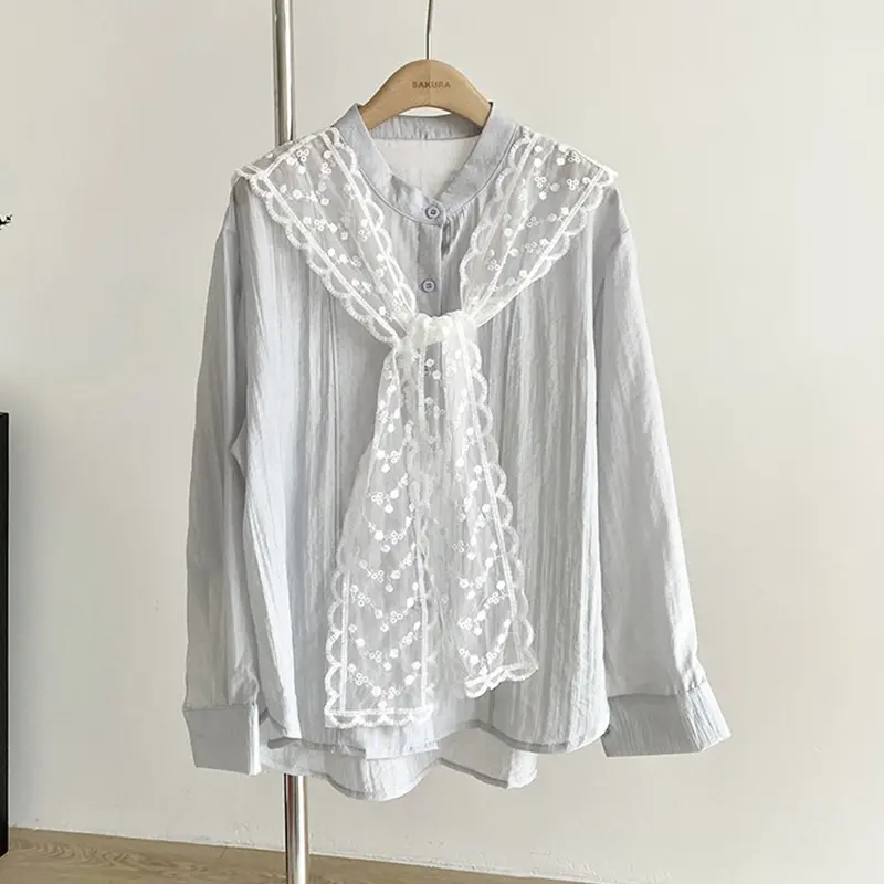 Lace Crochet Hollow Fake Collar Women Small Shawl Decorative Fake Collar Women Clothes Accessories Detachable Collar