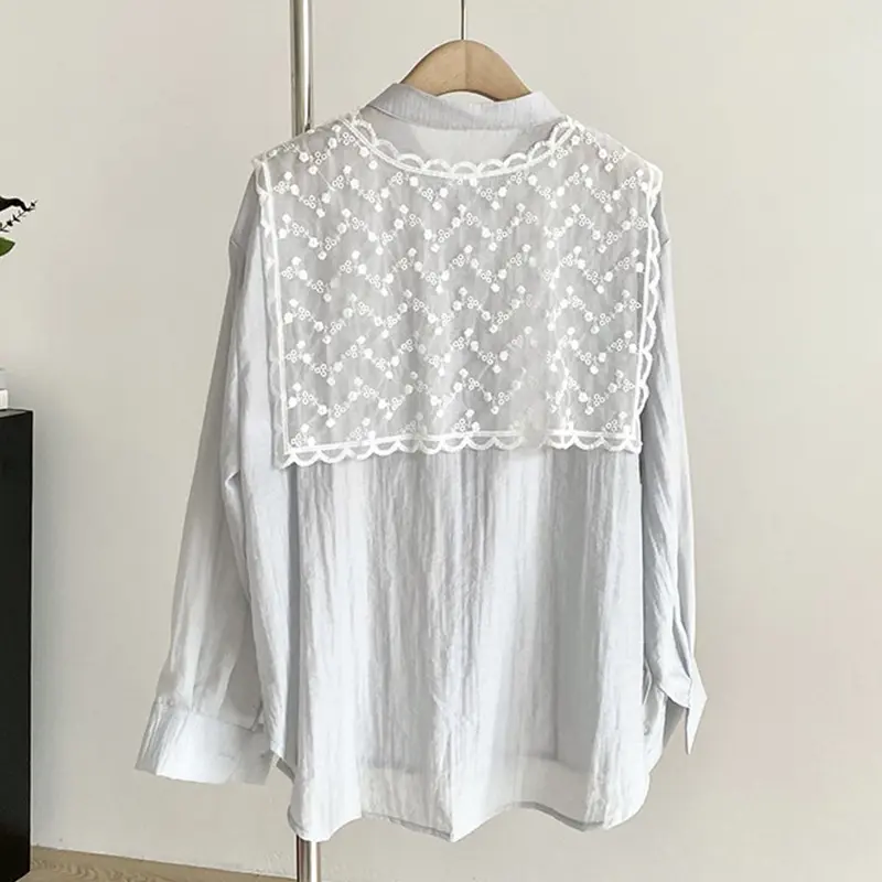 Lace Crochet Hollow Fake Collar Women Small Shawl Decorative Fake Collar Women Clothes Accessories Detachable Collar