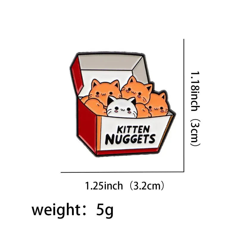 Kawaii Cat Enamel Pin Cartoon Raccoon Brooches On Clothes Badge Bag Clothes Lapel Woman Men Jewelry Gifts