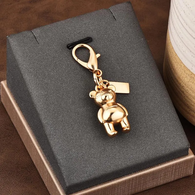 Exquisite High-end Bear Keychains For Women Bag Pendant Car Key Chains Jewelry Gift Decoration Accessories