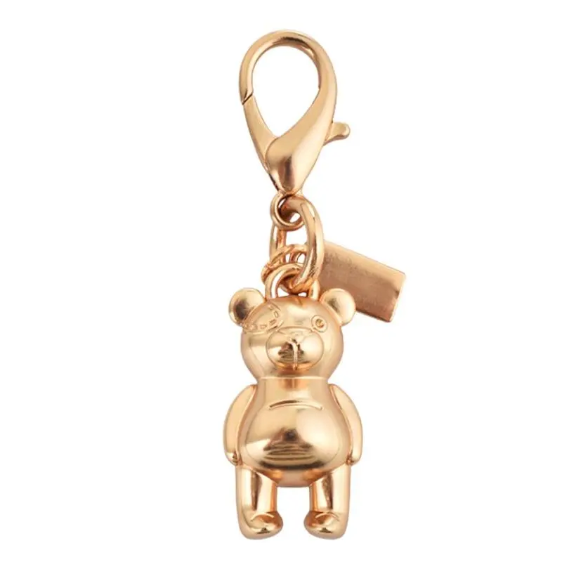 Exquisite High-end Bear Keychains For Women Bag Pendant Car Key Chains Jewelry Gift Decoration Accessories