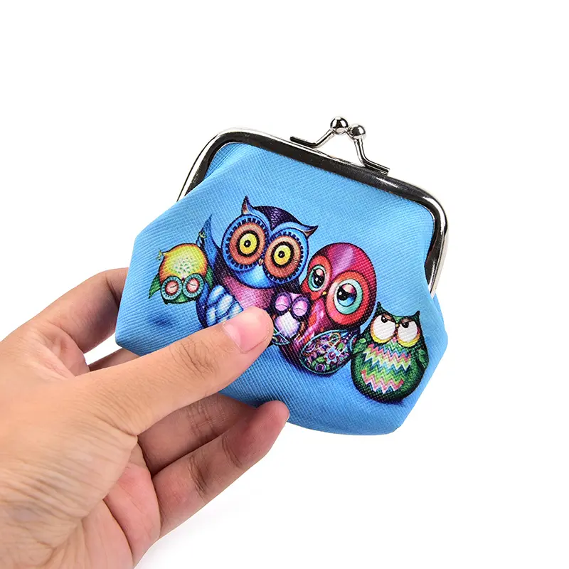 Owl Printing Ladies Coin Purse Pocket Coin Pouch Key Credit Coin Purse