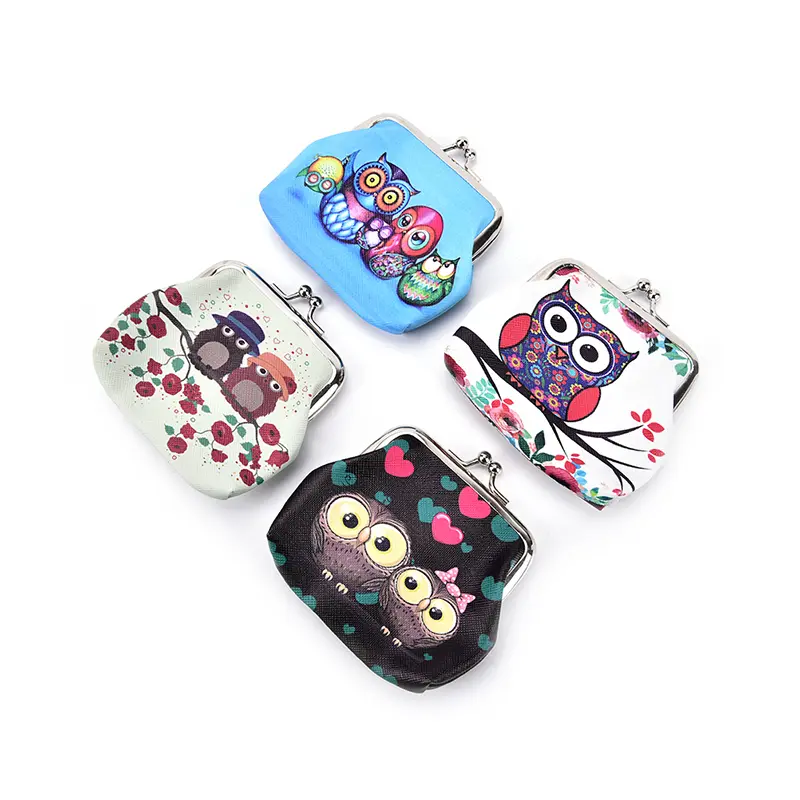 Owl Printing Ladies Coin Purse Pocket Coin Pouch Key Credit Coin Purse