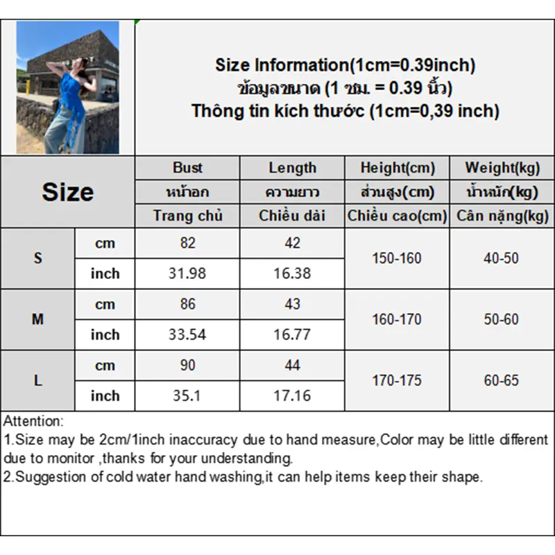 Irregular Blue Polka Dot Camisole Women Summer Ruffled Trim Sleeveless Outerwear Design T-shirt
