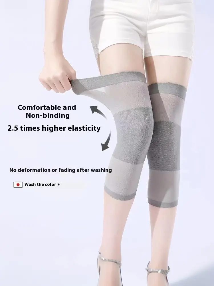 Summer Thin Knit Knee Pads Ultra-thin Breathable Kneepad Support Air Conditioned Room Invisible Knee Protector
